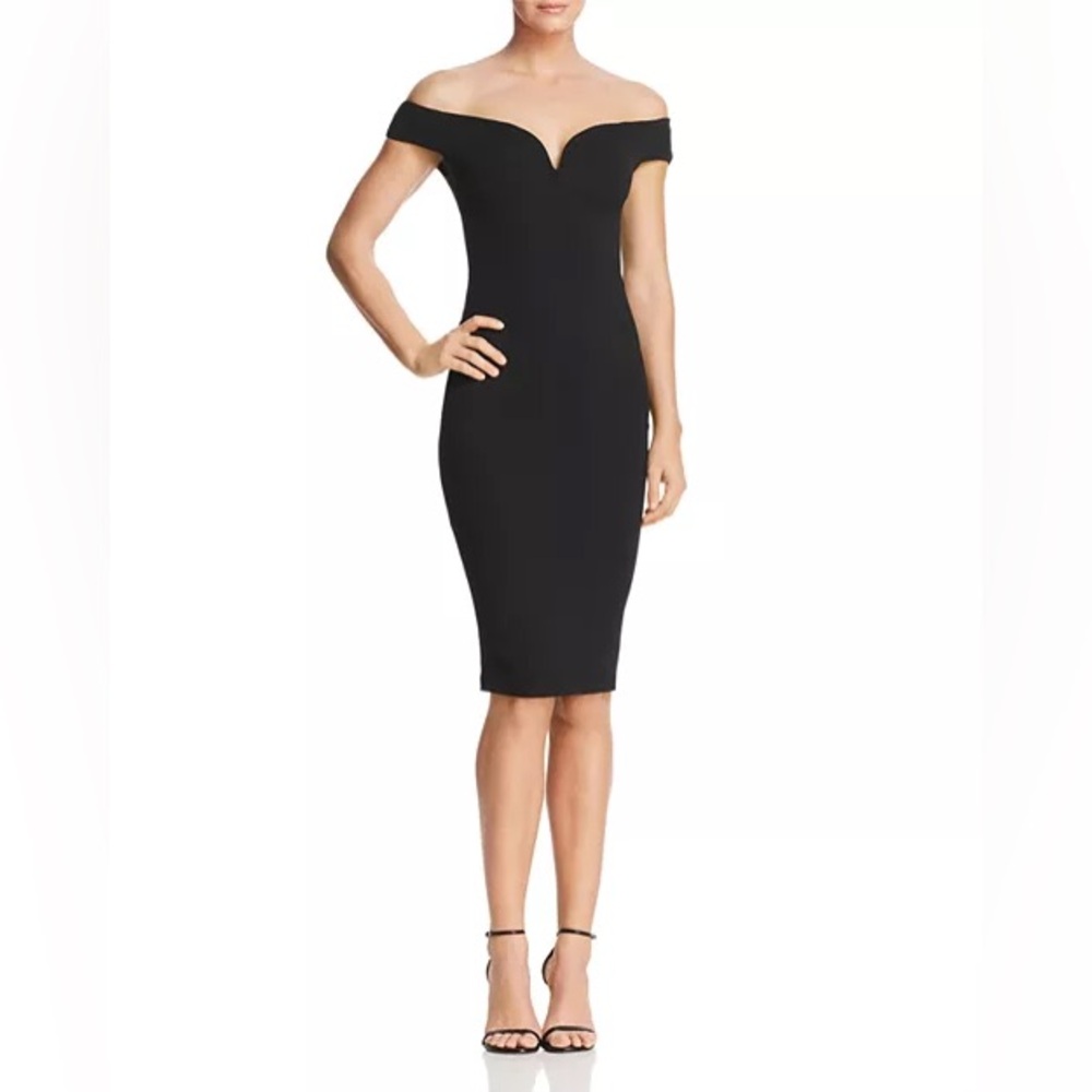 NOOKIE - Elena Off-The-Shoulder Dress - Black - XS